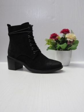 Botki damskie ocieplane na obcasie (36-41) 020SU BLACK