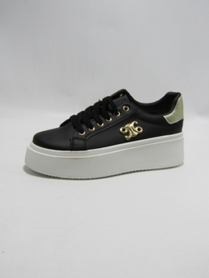 Sneakersy damskie (36-41) YH37 BLACK/GOLD