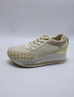 Buty sportowe damskie na płaskim (36-41) AB965 BEIGE