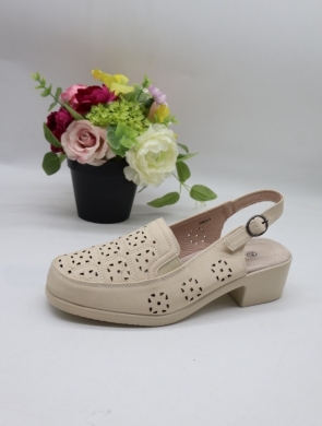 Sandały damskie na obcasie (36-41) C9924-5 BEIGE
