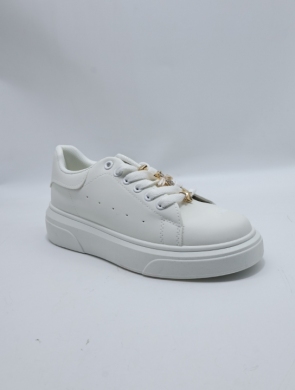 Buty sportowe damskie na płaskim (36-41) GG663 WHITE