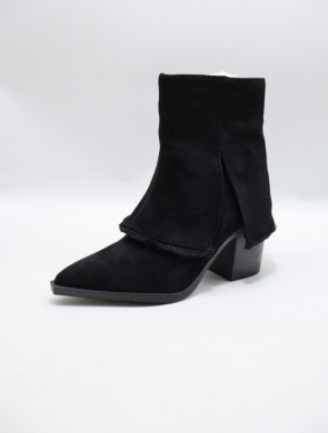 Botki damskie na obcasie (36-41) 23545 BLACK