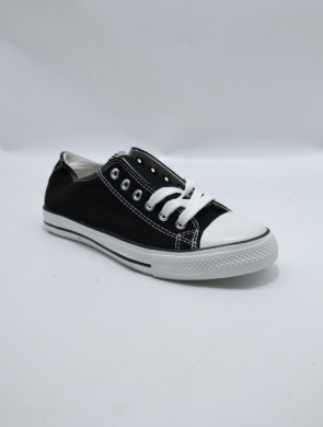 Trampki damskie na płaskim (36-41) 7BW-1 BLACK