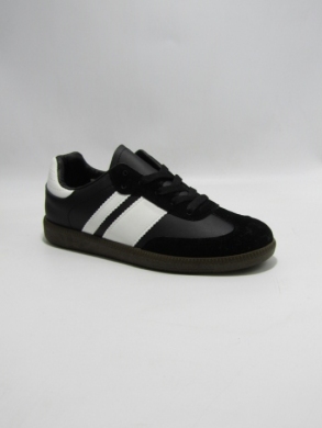Buty sportowe damskie na płaskim (36-41) 6602 BL/WHITE