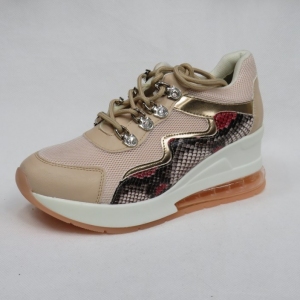 Buty sportowe damskie na koturnie (36-41) 8267-SP PINK