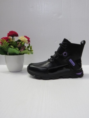 Trapery dziewczęce ocieplane (32-37) KC209 BLACK/PURPLE