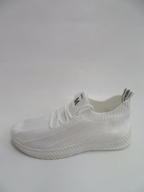 Buty sportowe damskie na płaskim (36-41) NB523 WHITE