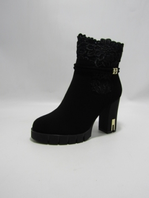 Botki damskie ocieplane na obcasie (36-41) AXHX-17 BLACK