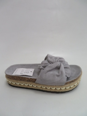 Klapki damskie na płaskim (36-41) 5532 GREY