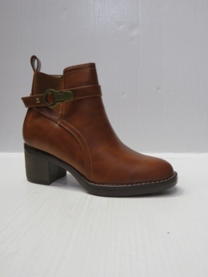 Botki damskie ocieplane na obcasie (36-41) 0-178 BROWN