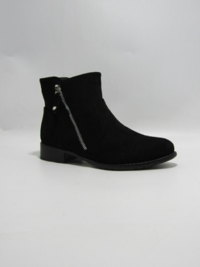 Botki damskie ocieplane na płaskim (36-41) H2091A BLACK
