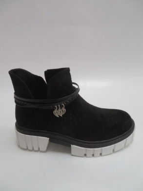 Botki damskie jesienne na płaskim (36-41) 5609 BLACK