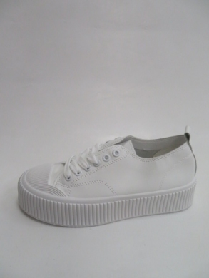 Buty sportowe damskie na płaskim (36-41) 1759 WHITE