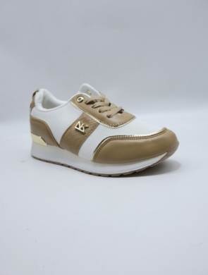 Buty sportowe damskie na płaskim (36-41) LDLJ-176  WHITE/CAMEL