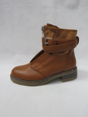 Botki damskie na płaskim (36-41) 88312 CAMEL