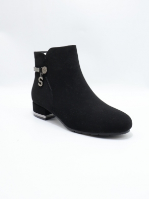 Botki damskie ocieplane na obcasie (36-41) DX2330 BLACK