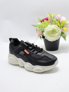 Buty sportowe damskie na płaskim (36-41) XY2615 BLACK