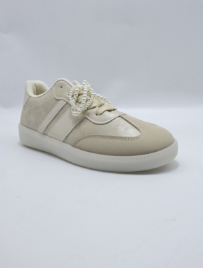 Buty sportowe damskie na płaskim (36-41) K1752 BEIGE