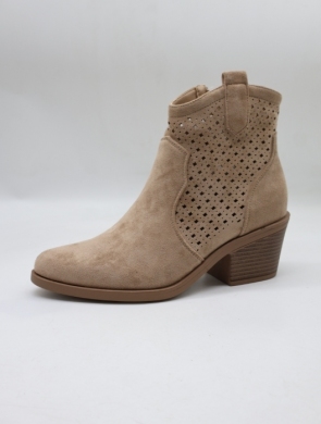 Botki damskie na płaskim (36-41) H260 KHAKI
