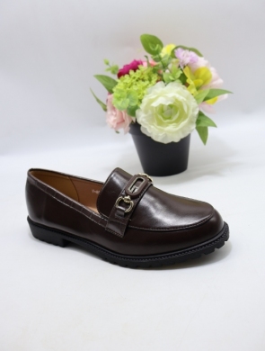 Mokasyny damskie na płaskim (36-41) V-896 BROWN
