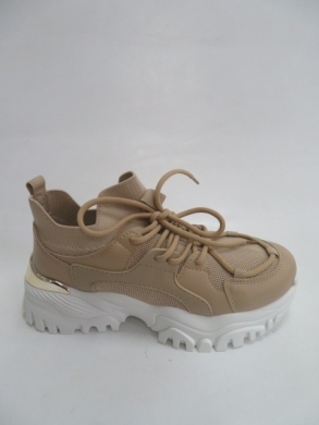 Sneakersy damskie niskie (36-41) J2271  KHAKI
