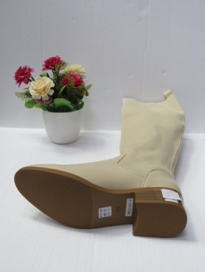 Kozaki damskie na płaskim (36-41) 2102 BEIGE