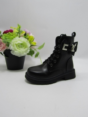 Botki dziewczęce ocieplane (25-30) A8938 BLACK