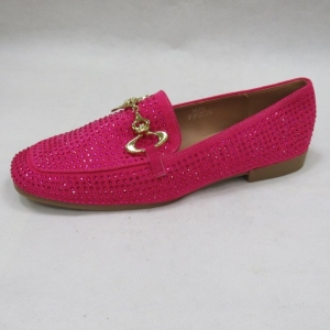 Mokasyny damskie na płaskim (36-41) 3670 FUSHIA