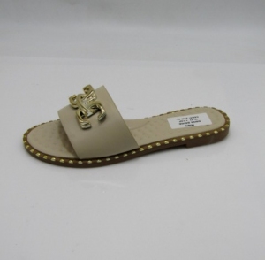 Klapki damskie na płaskim (36-41) DM96 BEIGE