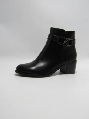 Botki damskie ocieplane na obcasie (36-41) 1365 BLK