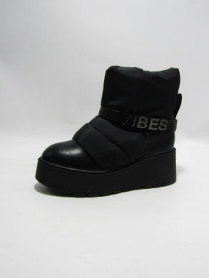 Botki damskie na koturnie (36-41) 00-5 BLACK