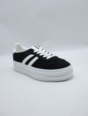Buty sportowe damskie na płaskim (36-41) C2048 BLACK