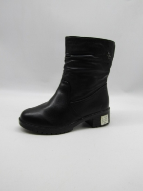Botki damskie ocieplane na obcasie (36-41) 2326 BLACK
