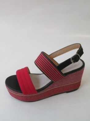 Sandały Damskie na koturnie (36-41) NF-04 RED