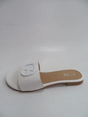 Klapki damskie na płaskim (36-41) 5027 WHITE