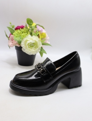 Półbuty damskie na obcasie (36-41) XYX-25228-1 BLACK