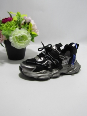 Sneakersy niskie dziewczęce (32-37) LC10 BLACK