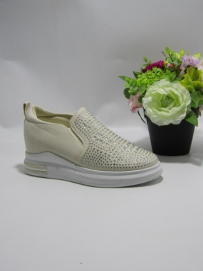 Buty sportowe damskie na koturnie (36-41) LL1929 BEIGE