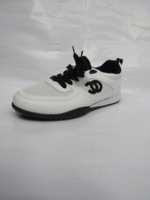 Buty sportowe damskie na płaskim (36-41) XHB-27 WHITE/BLACK