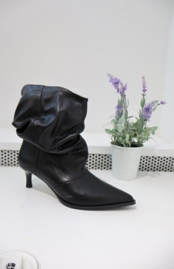 Botki damskie na szpilce (36-41) 69036 BLACK