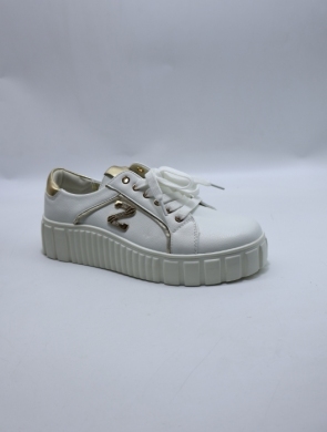 Buty sportowe damskie na płaskim (36-41) 6259-3 WHITE