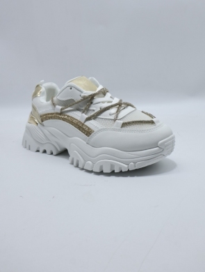 Sneakersy damskie (36-41) WW190 WH/GOLD