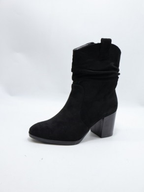 Botki damskie ocieplane na obcasie (36-41) H8-601 BLACK