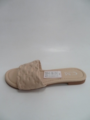 Klapki damskie na płaskim (36-41) 5014 NUDE