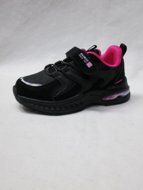 Buty sportowe dziewczęce (26-31) E157 BLACK/PEACH
