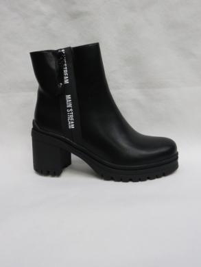 Botki damskie ocieplane na obcasie (36-41) A19094-37 BLACK