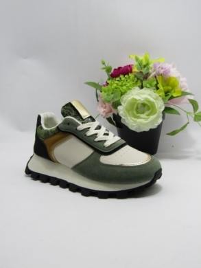 Buty sportowe damskie na płaskim (36-41) 309-24 GREEN