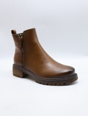 Botki damskie ocieplane na obcasie (36-41) YCC-82 CAMEL