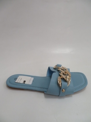Klapki damskie na płaskim (36-41) F-39 BLUE