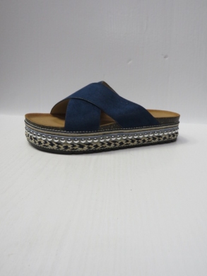 Klapki damskie na koturnie (36-41) H83 BLUE